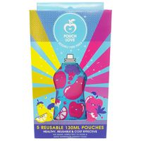 Pouch Love Reuseable Food Packs - Blue/Pink